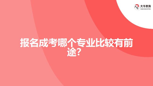 報名成考哪個專業(yè)比較有前途？