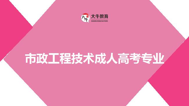 市政工程技術(shù)成人高考專業(yè)