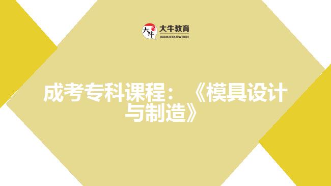 成考?？普n程模具設(shè)計與制造