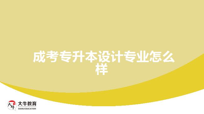 成考專升本設計專業(yè)