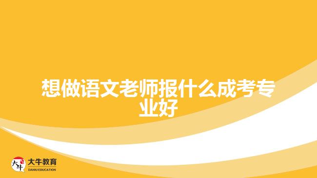 想做語文老師報(bào)什么成考專業(yè)好