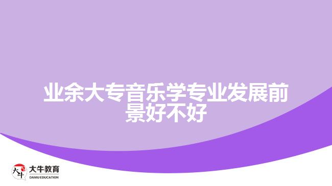 業(yè)余大專音樂學專業(yè)發(fā)展前景好不好