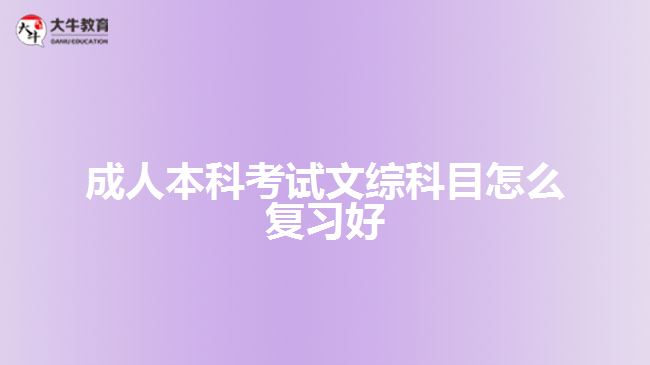 成人本科考試文綜科目怎么復(fù)習(xí)好