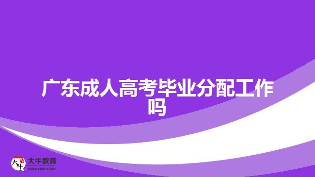 廣東成人高考畢業(yè)分配工作嗎