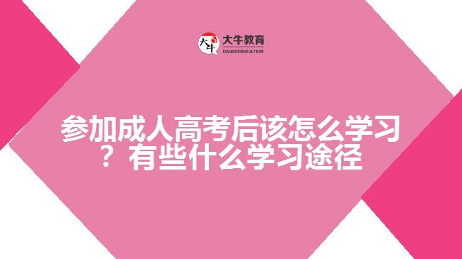 參加成人高考后該怎么學(xué)習(xí)？有些什么學(xué)習(xí)途徑