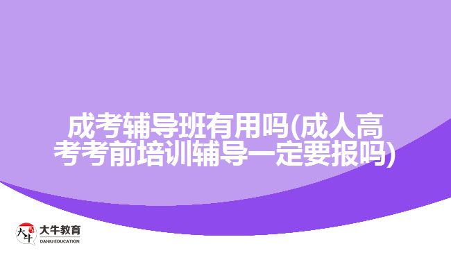 成考輔導(dǎo)班有用嗎(成人高考考前培訓(xùn)輔導(dǎo)一定要報(bào)嗎)