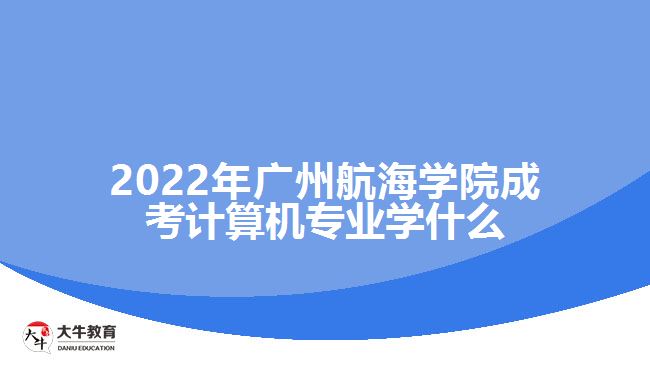 2022年廣州航海學(xué)院成考計算機專業(yè)學(xué)什么