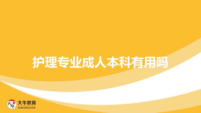 護理專業(yè)成人本科有用嗎