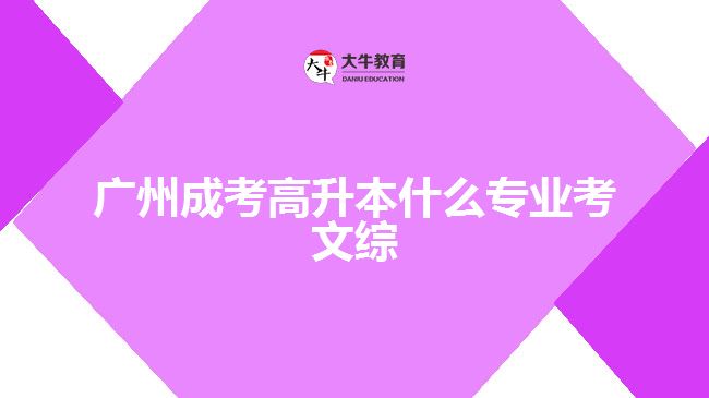 廣州成考高升本什么專(zhuān)業(yè)考文綜