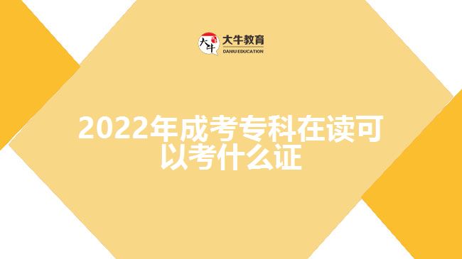 2022年成考?？圃谧x可以考什么證