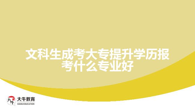 文科生成考大專提升學(xué)歷報(bào)考什么專業(yè)好