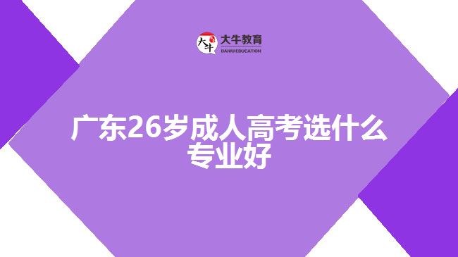 廣東26歲成人高考選什么專業(yè)好