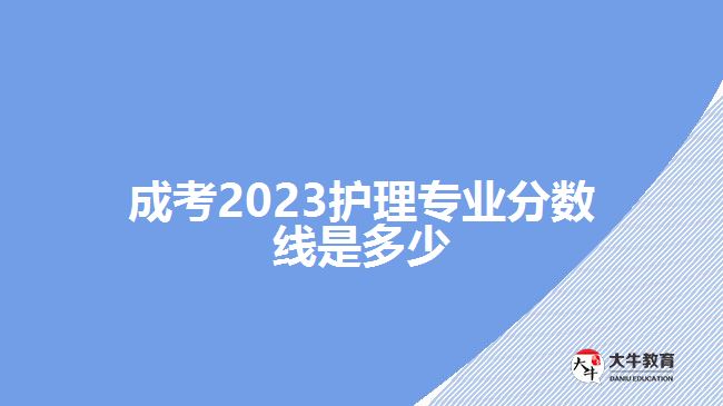 成考2023護理專業(yè)分數(shù)線是多少