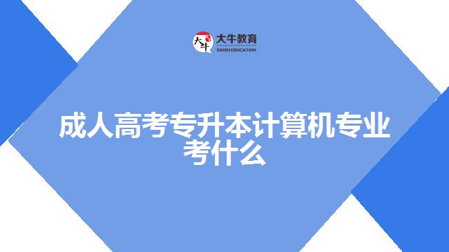 成人高考專(zhuān)升本計(jì)算機(jī)專(zhuān)業(yè)考什么