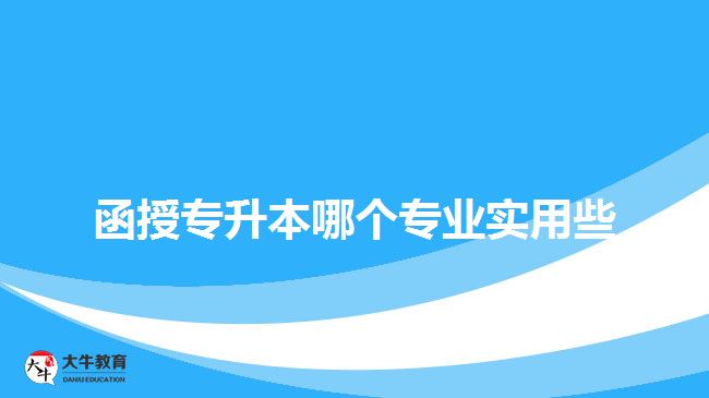 函授專升本哪個(gè)專業(yè)實(shí)用些