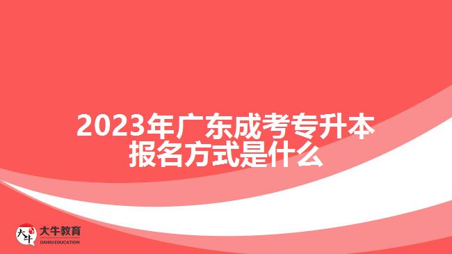 廣東成考專(zhuān)升本報(bào)名方式是什么