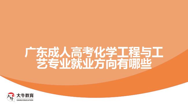 廣東成人高考化學工程與工藝專業(yè)就業(yè)方向有哪些