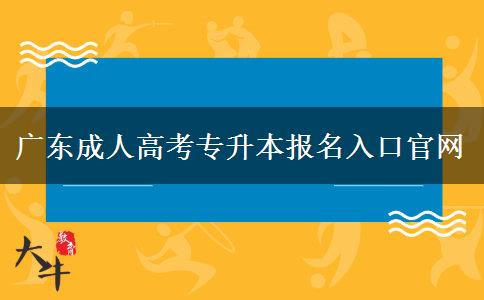 廣東成人高考專(zhuān)升本報(bào)名入口官網(wǎng)