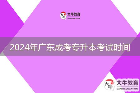 2024年廣東成考專升本考試時間