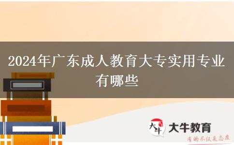 2024年廣東成人教育大專實(shí)用專業(yè)有哪些