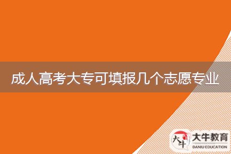 成人高考大?？商顖髱讉€志愿專業(yè)