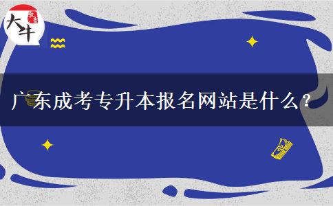 廣東成考專升本報名網(wǎng)站是什么？