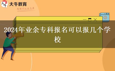 2024年業(yè)余?？茍竺梢詧髱讉€學(xué)校