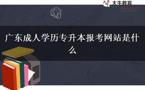 廣東成人學歷專升本報考網(wǎng)站是什么